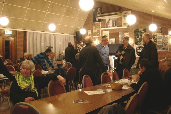 De clubavond was weer gezellig.