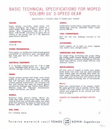 Colibri folder blad 9