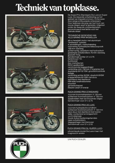 Achterkant Grand Prix folder