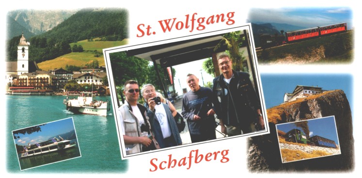 Onze groepsfoto bij de stoomtrein