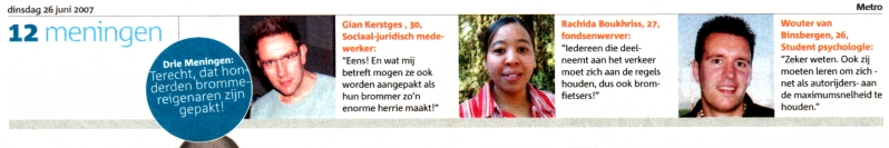 3 meningen over geflitste bromfietskentekens