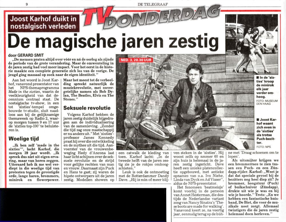 Magische jaren 60 2008 artikeltje