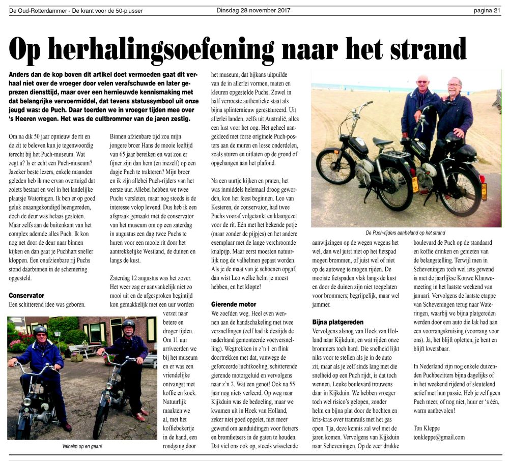 Met de Puch op herhaling