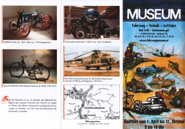 Uitklapfolder van het museum.