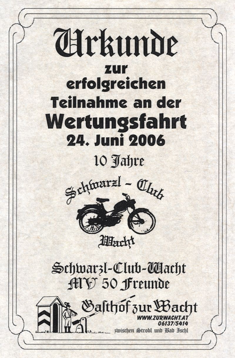 De zwaar verdiende oorkonde