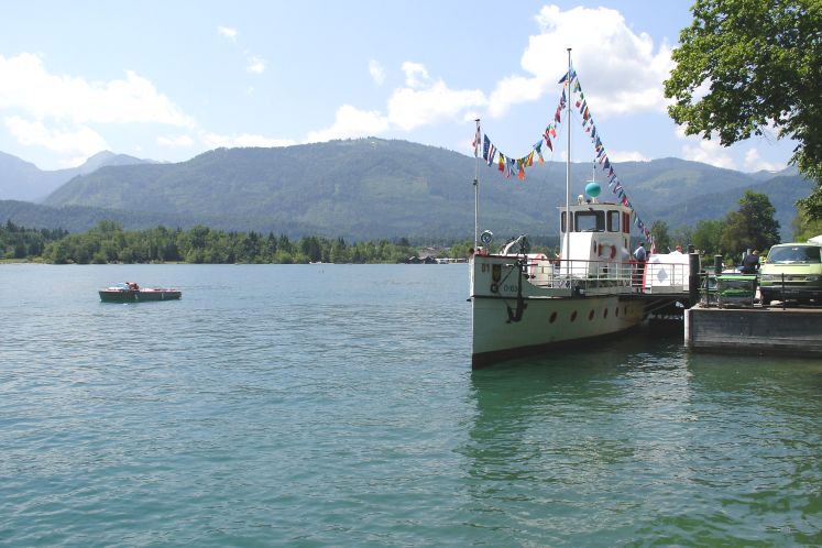 Gezicht op de Wolfgangsee