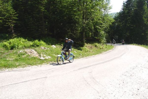 De weg recht naar boven