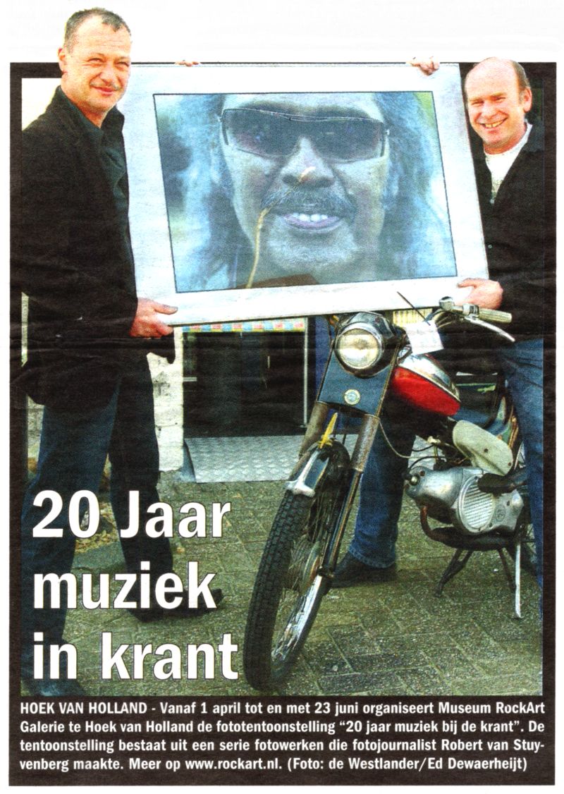 20 jaar muziek bij de krant artikeltje