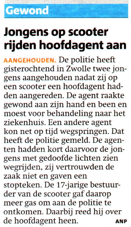 Scooter-rammer 2008 knipsel 1