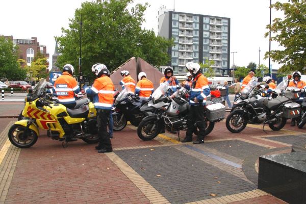 Het BMW Motorbegeleidingsteam.