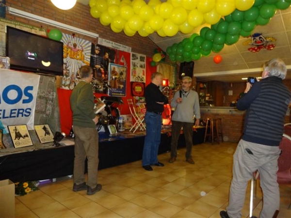 Hans, Frank en Luc voor de fotograaf Sandmann.