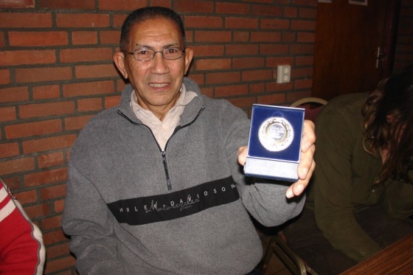 De erepenning van Boy Engelbert.