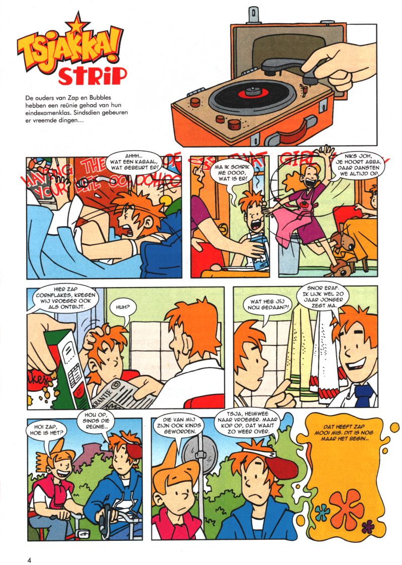 Bladzijde 4 Tsjakka! 2005 strip
