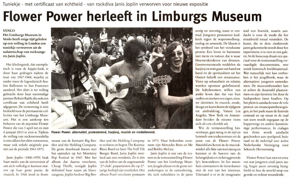 Flowerpower herleeft in het Limburgsmuseum