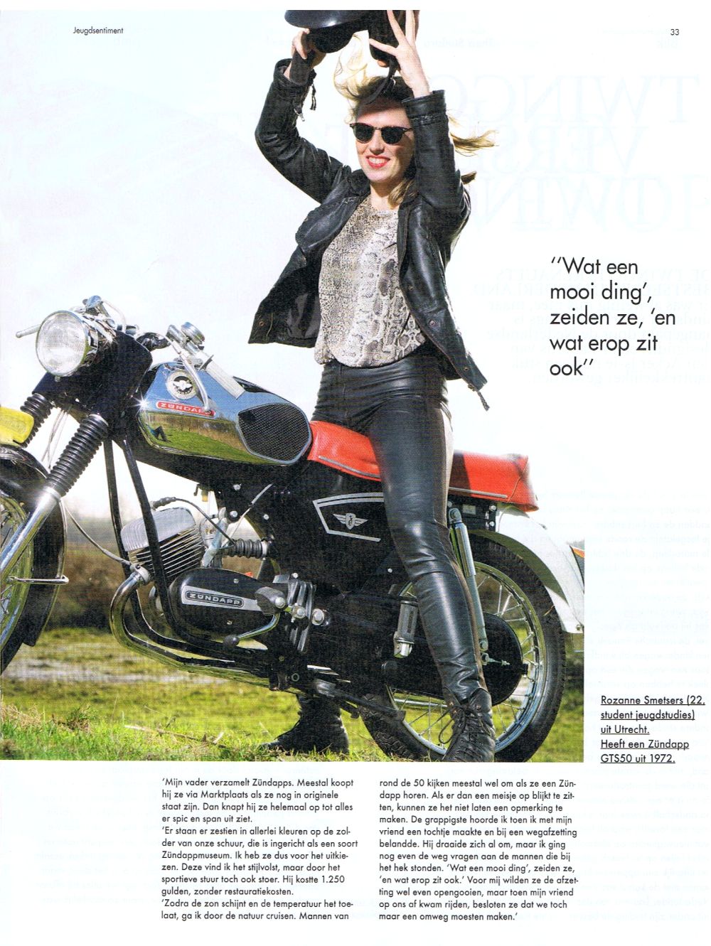 Volkskrant Magazine artikeltje blz 8