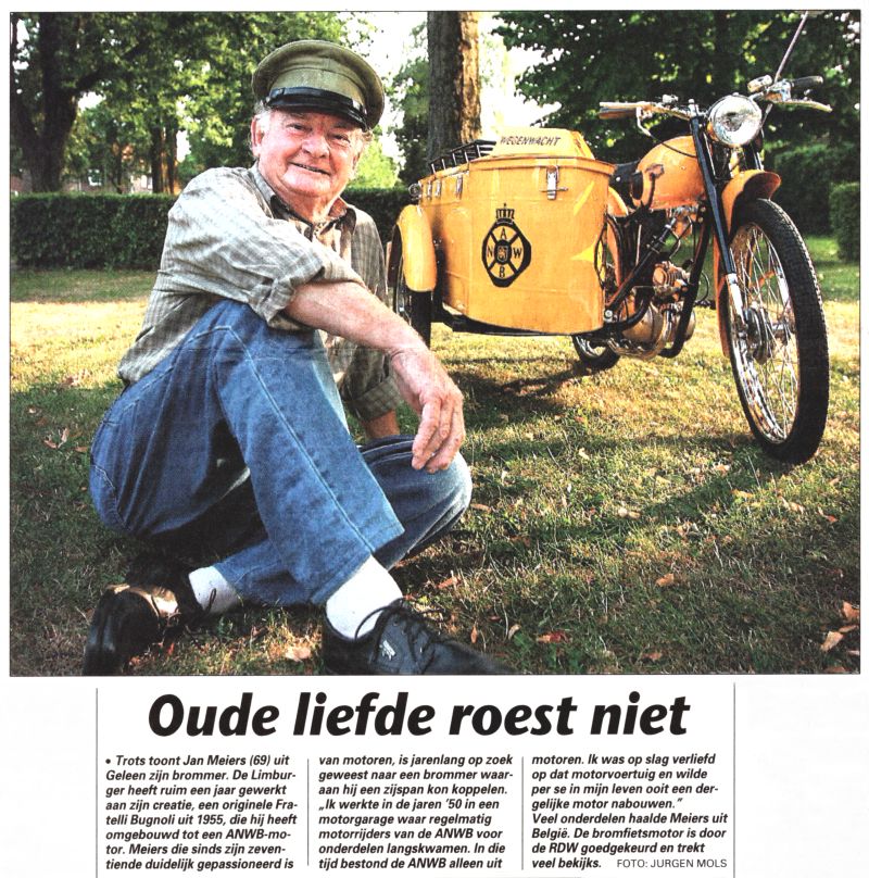 Wegenwacht bromfiets knipsel